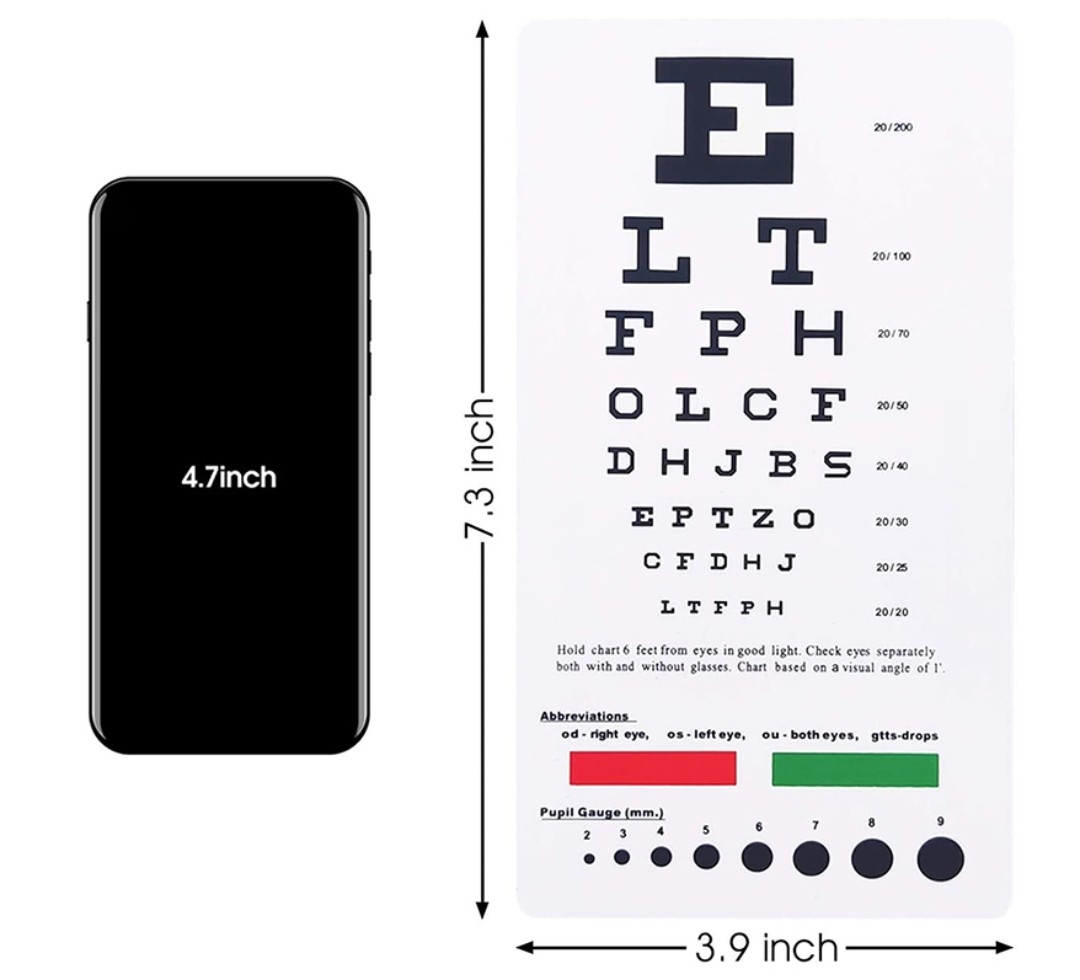 Snellen Chart Pocket SCIENCESIO LANKA Snellen Chart Pocket SCIENCESIO LANKA