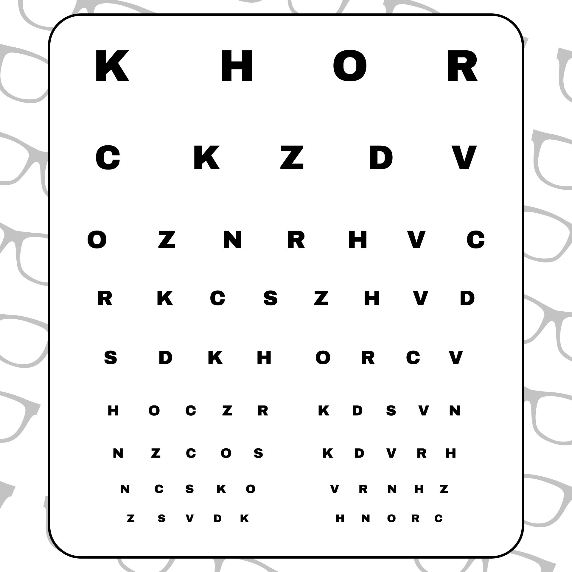 Free Printable Eye Test Chart Printable