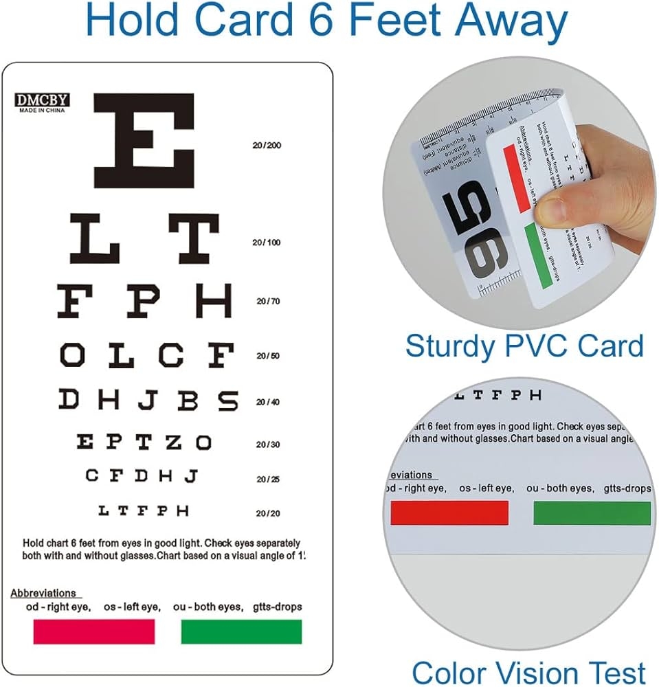 Snellen Rosenbaum Eye Sight Improvement Eye Chart Best Eye Pocket Eye Chart