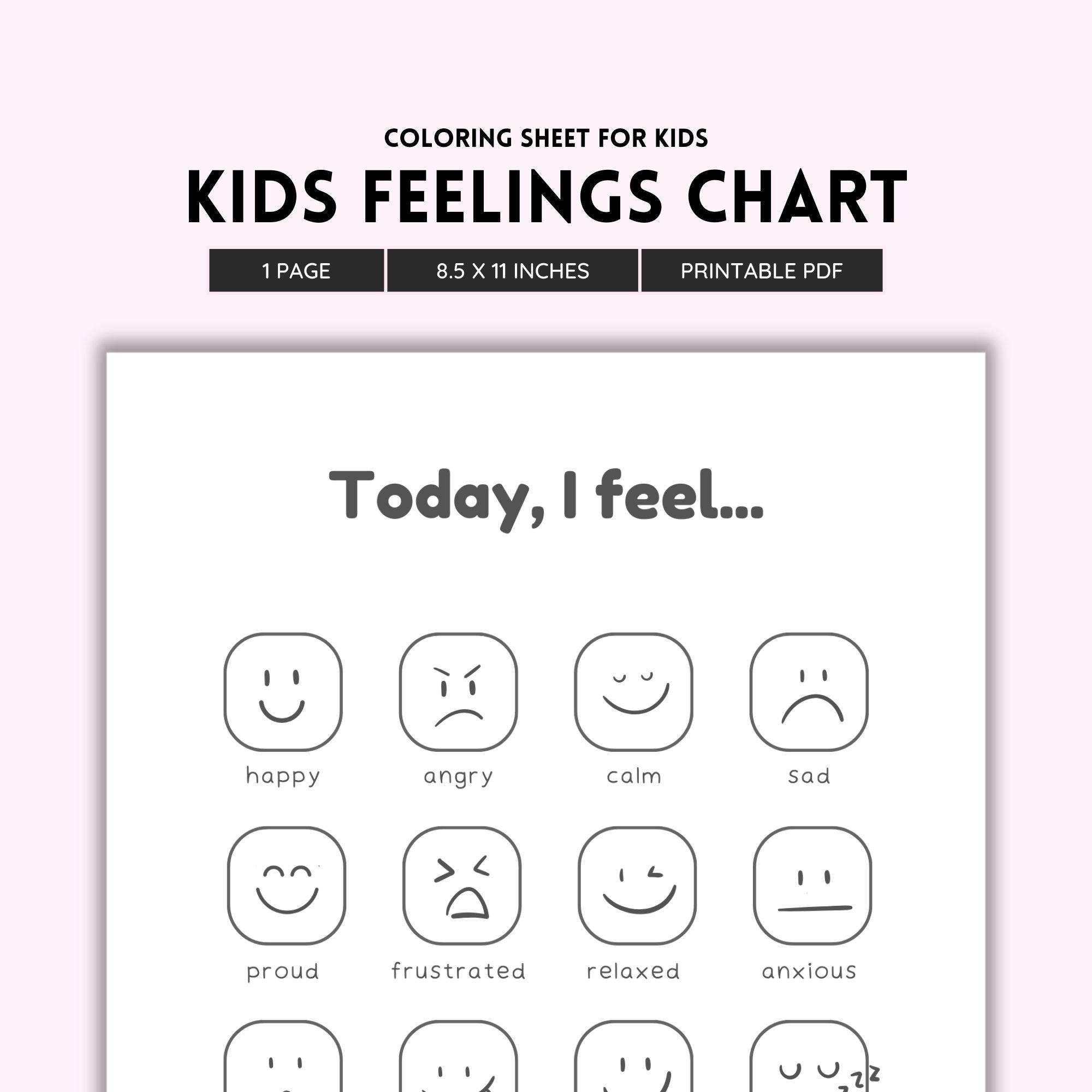 Printable Emotion Chart For Autism Printable Emotion Chart For Autism