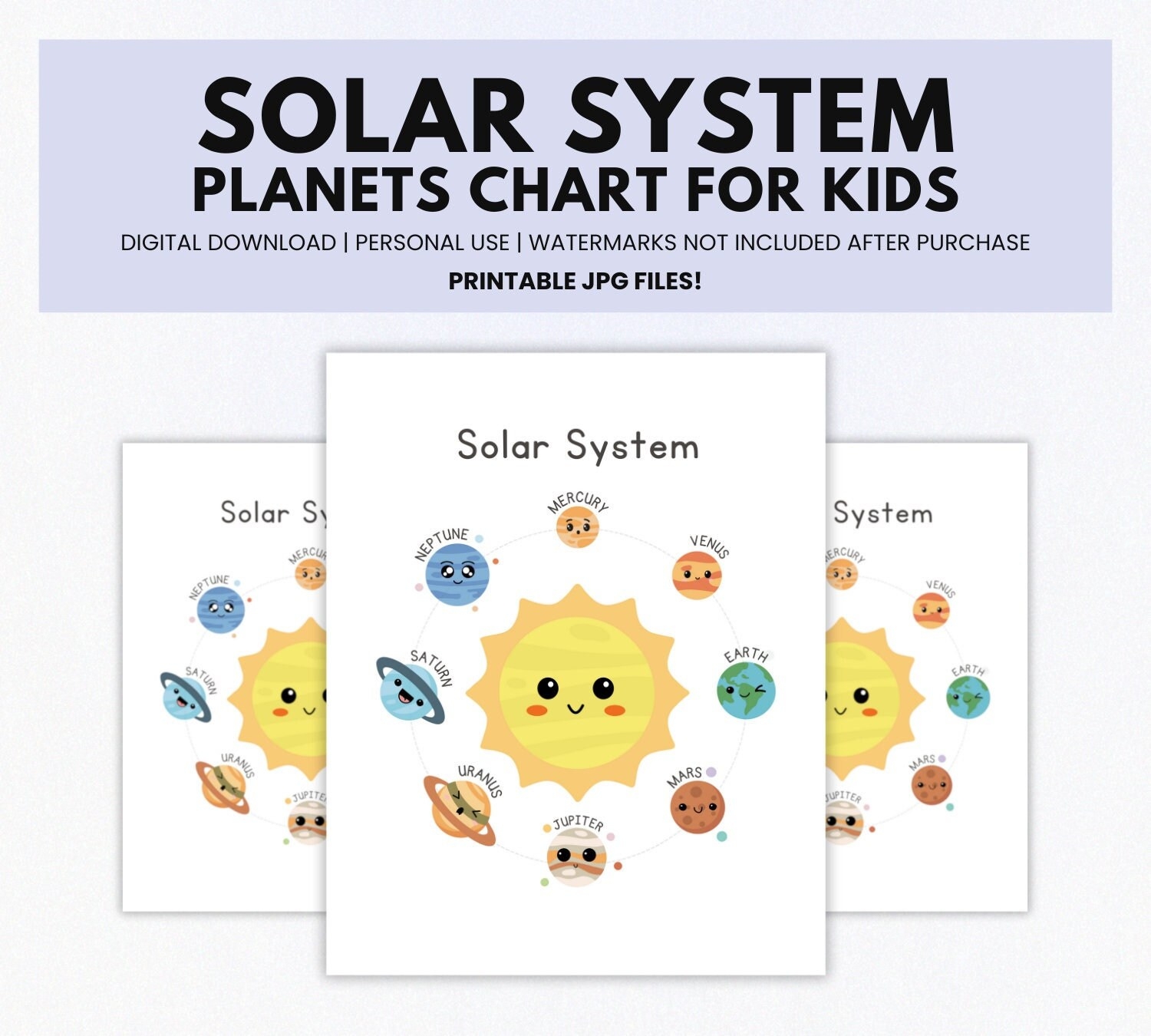 Planets Chart Printable Planets Chart Printable