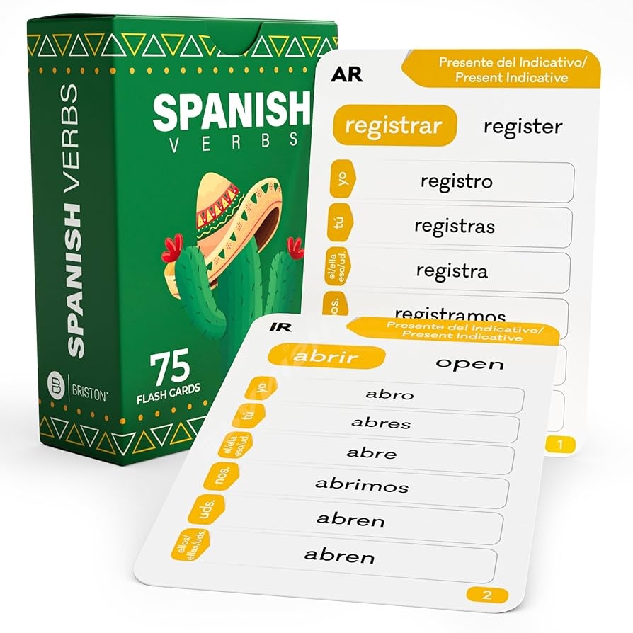 Free Printable Spanish Conjugation Chart