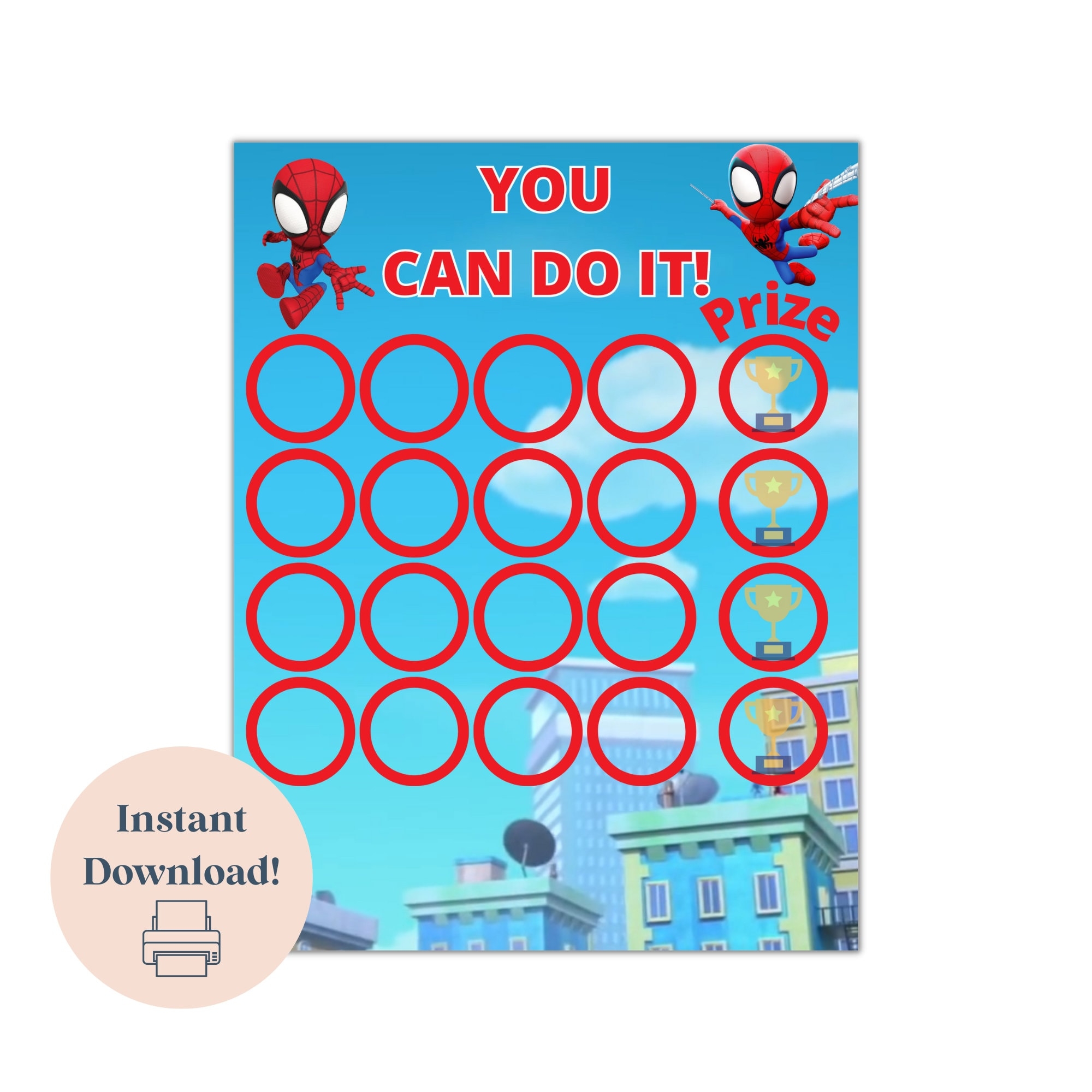 Spidey Reward Chart Potty Reward Chart Spidey And His Amazing Friends Toddler Reward Chart Potty Training Chart Sticker Chart Etsy
