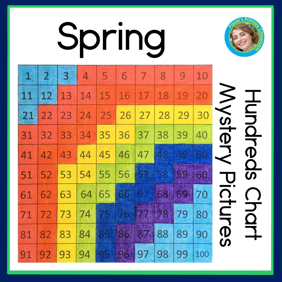 Spring 100s Chart Hundreds Charts 100 Chart Mystery Pictures Worksheets Made By Teachers