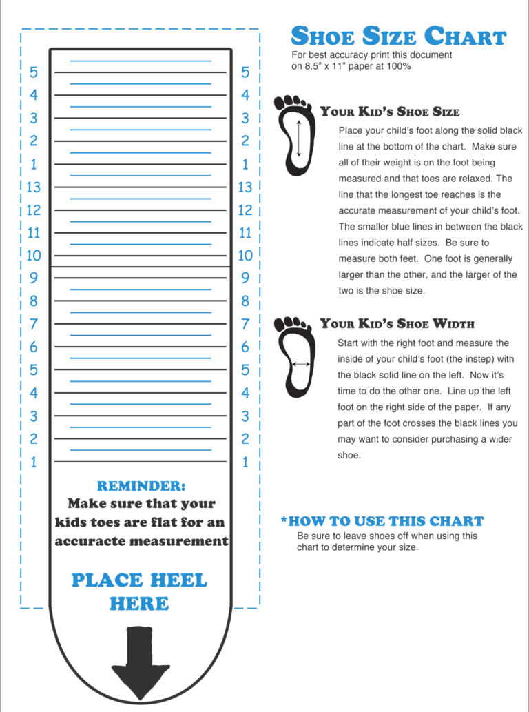 Stride Rite Measure Child 039 s Feet With Tape Measure Chart Stride Rite Foot Measure Printable Children 039 s Shoe