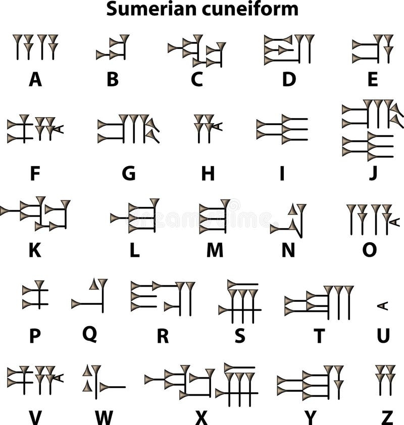 Sumerian Cuneiform Alphabet Stock Illustrations 27 Sumerian Cuneiform Alphabet Stock Illustrations Vectors Clipart Dreamstime