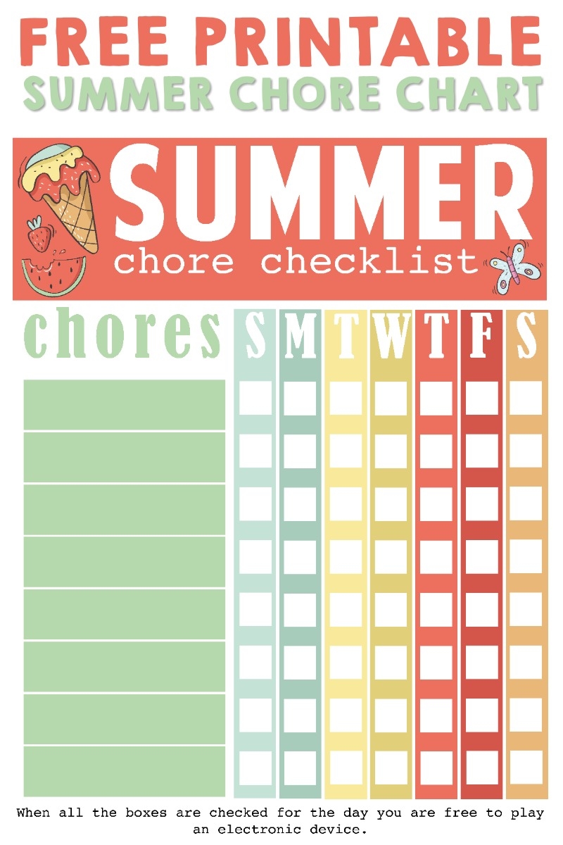 Summer Chore Chart Template By Lindi Haws Of Love The Day Worksheets Library Summer Chore Chart Template By Lindi Haws Of Love The Day Worksheets Library