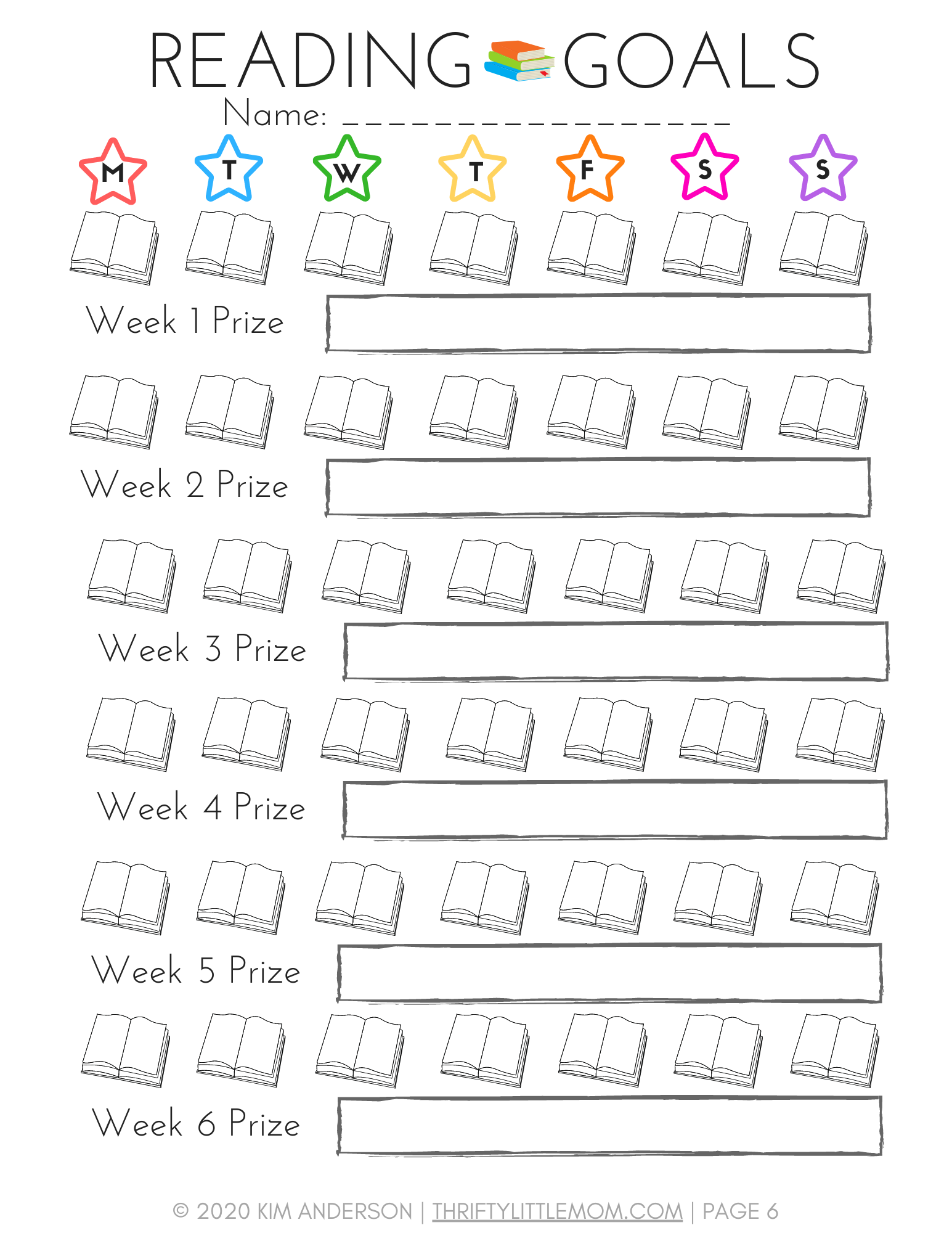Summer Reading Reward Tracker Thrifty Little Mom