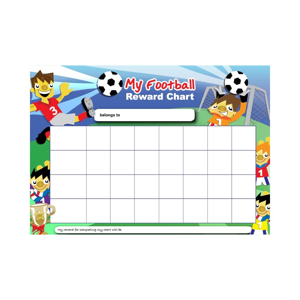 SuperStickers Football Reward Chart Multicoloured With 25 Stickers Amazon co uk Toys Games SuperStickers Football Reward Chart Multicoloured With 25 Stickers Amazon co uk Toys Games