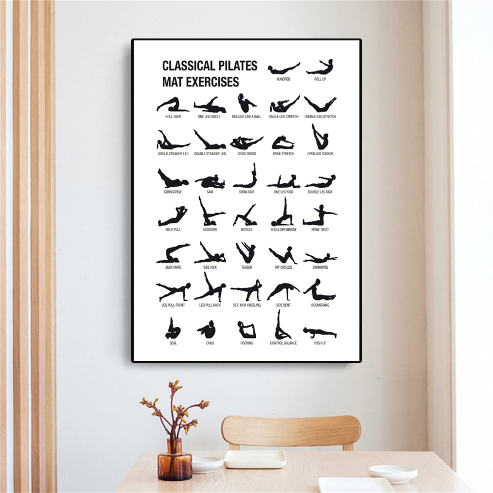 Free Printable Wall Pilates Chart