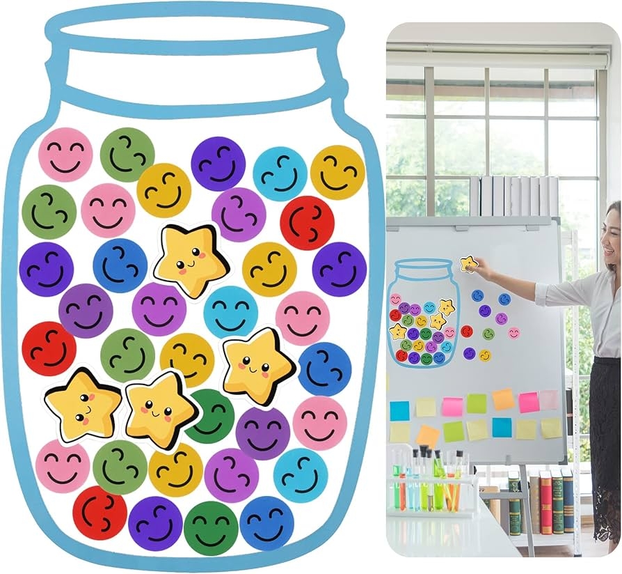 Tanlade 46 Pcs Magnetic Rewards Jar With Star And Smile Stickers Positive Reward Chart For Kids Toddlers Behavior Classroom Management Tools Incentive Office DIA 0524 01 Amazon sg Office Products Tanlade 46 Pcs Magnetic Rewards Jar With Star And Smile Stickers Positive Reward Chart For Kids Toddlers Behavior Classroom Management Tools Incentive Office DIA 0524 01 Amazon sg Office Products