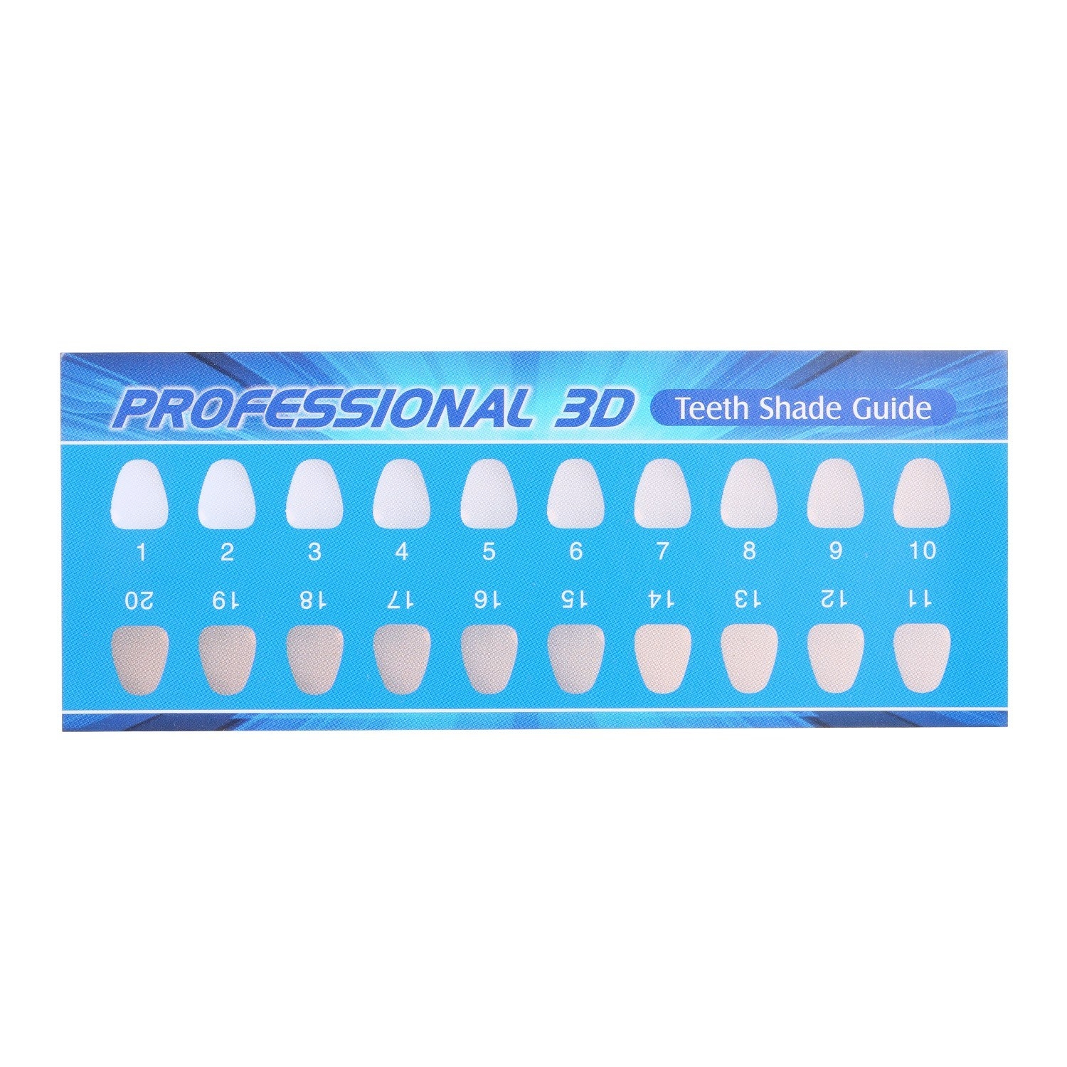 Teeth Shade Guide Paper 20 Colors For Teeth Whitening Teeth Shade Guide Paper 20 Colors For Teeth Whitening
