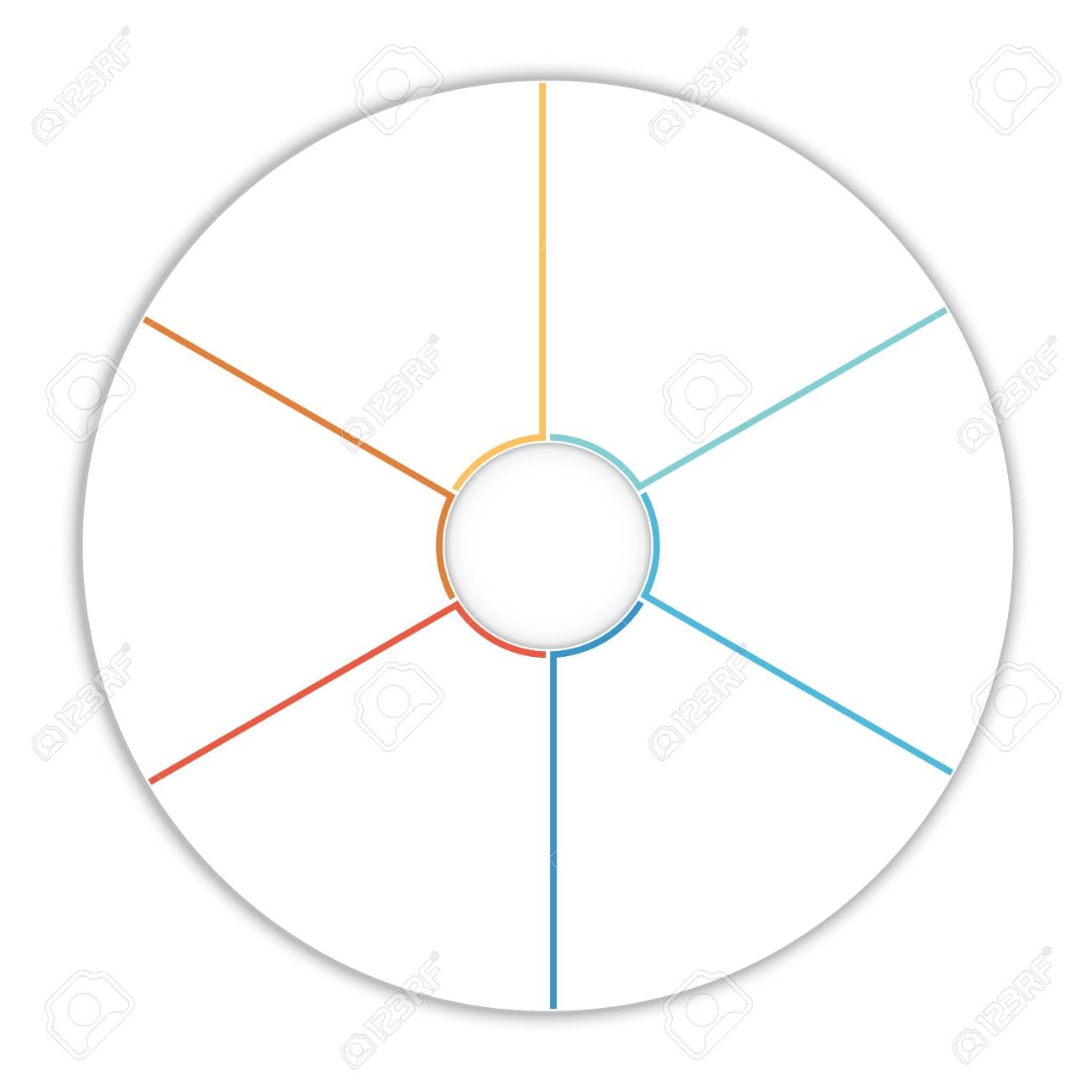 Template Infographic Pie Chart Diagram Data 6 Options For Text Area Stock Photo Picture And Royalty Free Image Image 64913183 