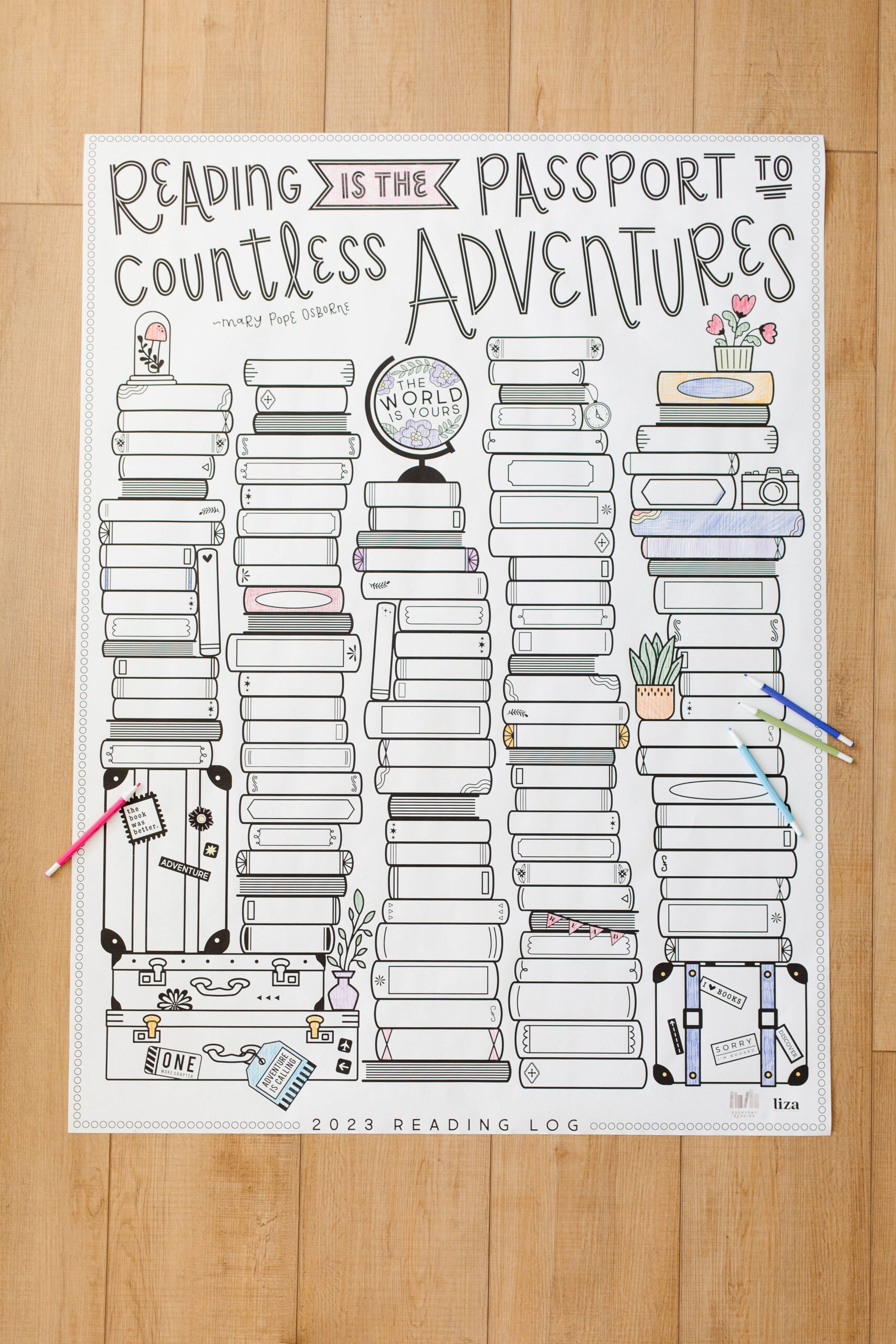 The 2023 Printable Reading Log Everyday Reading