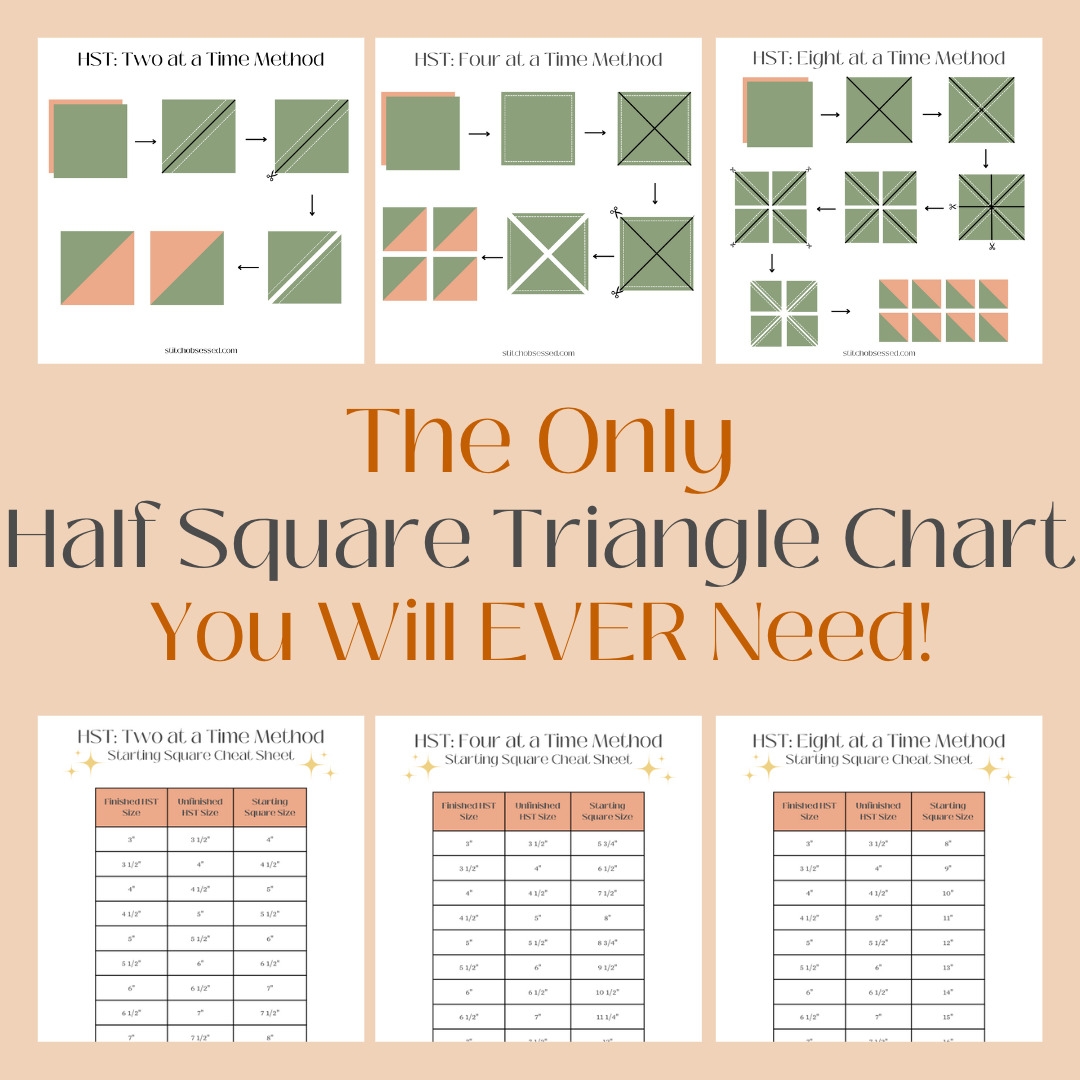 The Only Half Square Triangle Chart You Will EVER Need The Only Half Square Triangle Chart You Will EVER Need