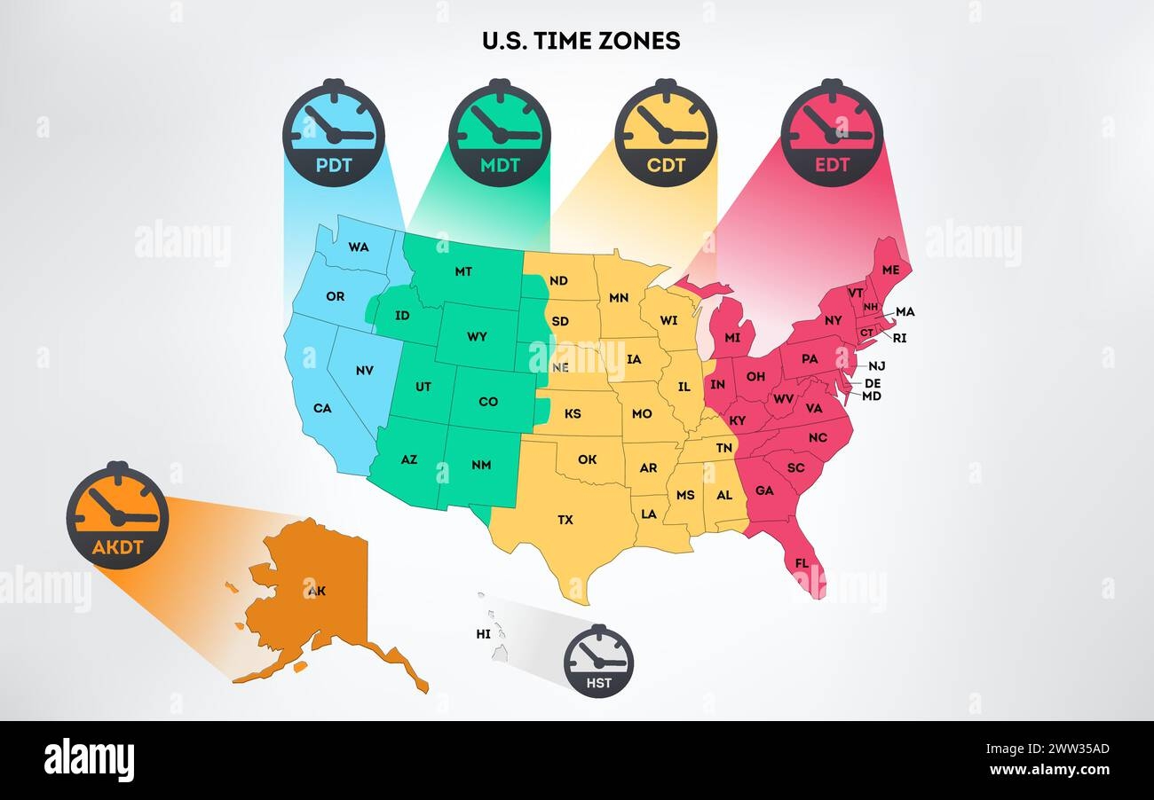 Time Zone Map Usa Hi res Stock Photography And Images Alamy Time Zone Map Usa Hi res Stock Photography And Images Alamy