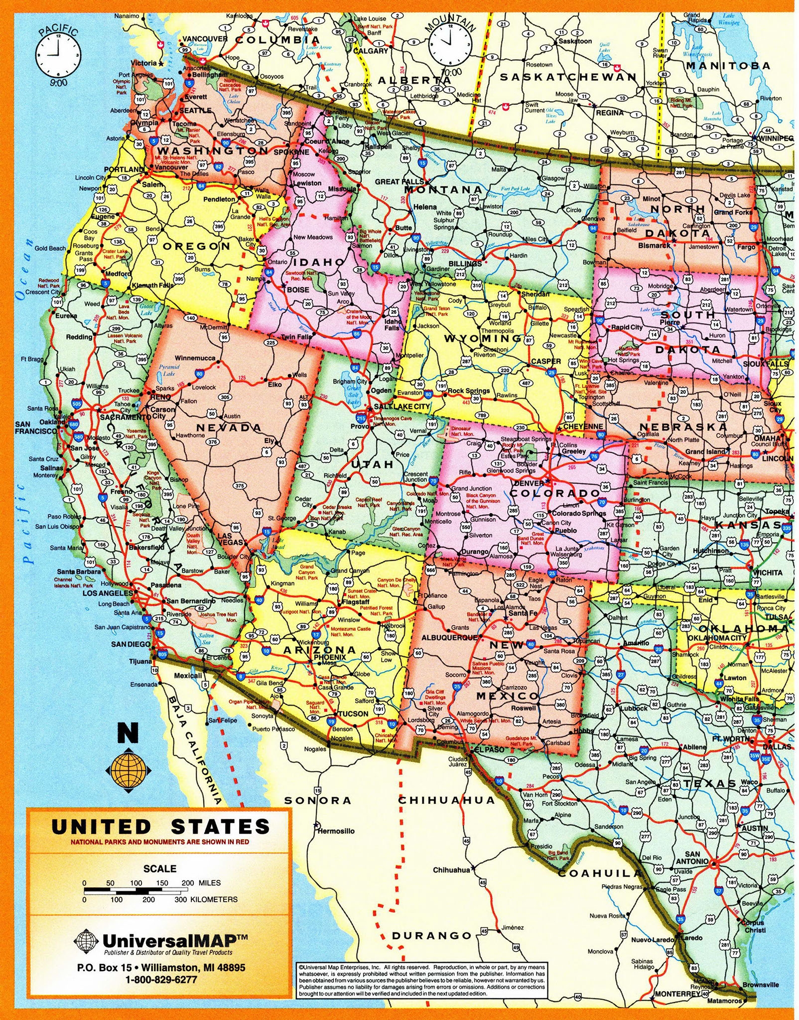 Time Zones USA Detailed Printable Time Zones United States Of America Time Zones USA Detailed Printable Time Zones United States Of America