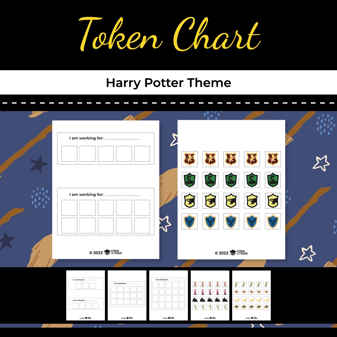 Token Chart Harry Potter Theme Behavior Analyst Resource Center