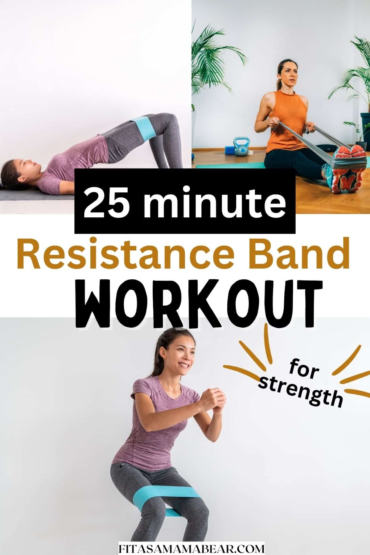 Total Body Resistance Band Workout With Free PDF Printable 