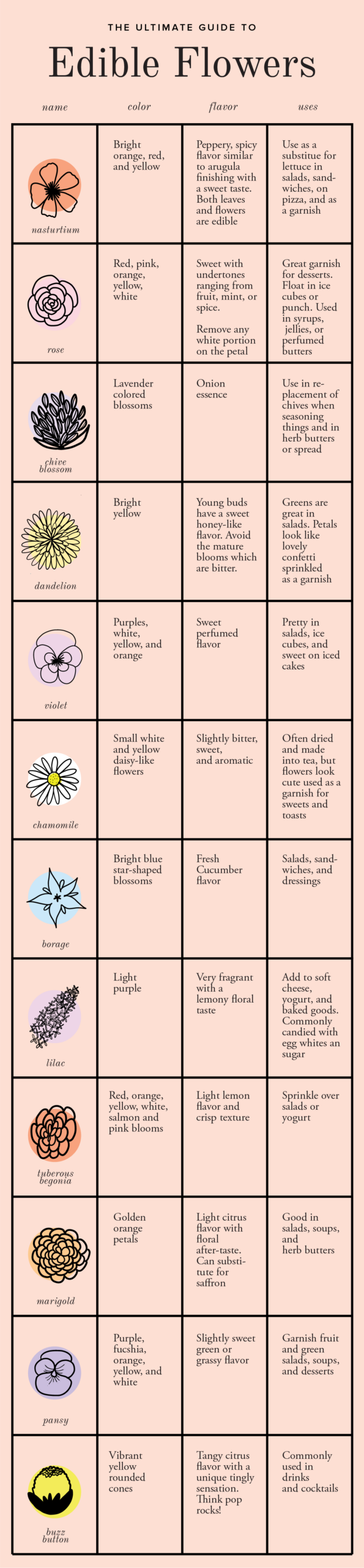 Ultimate Guide To Edible Flowers The House That Lars Built