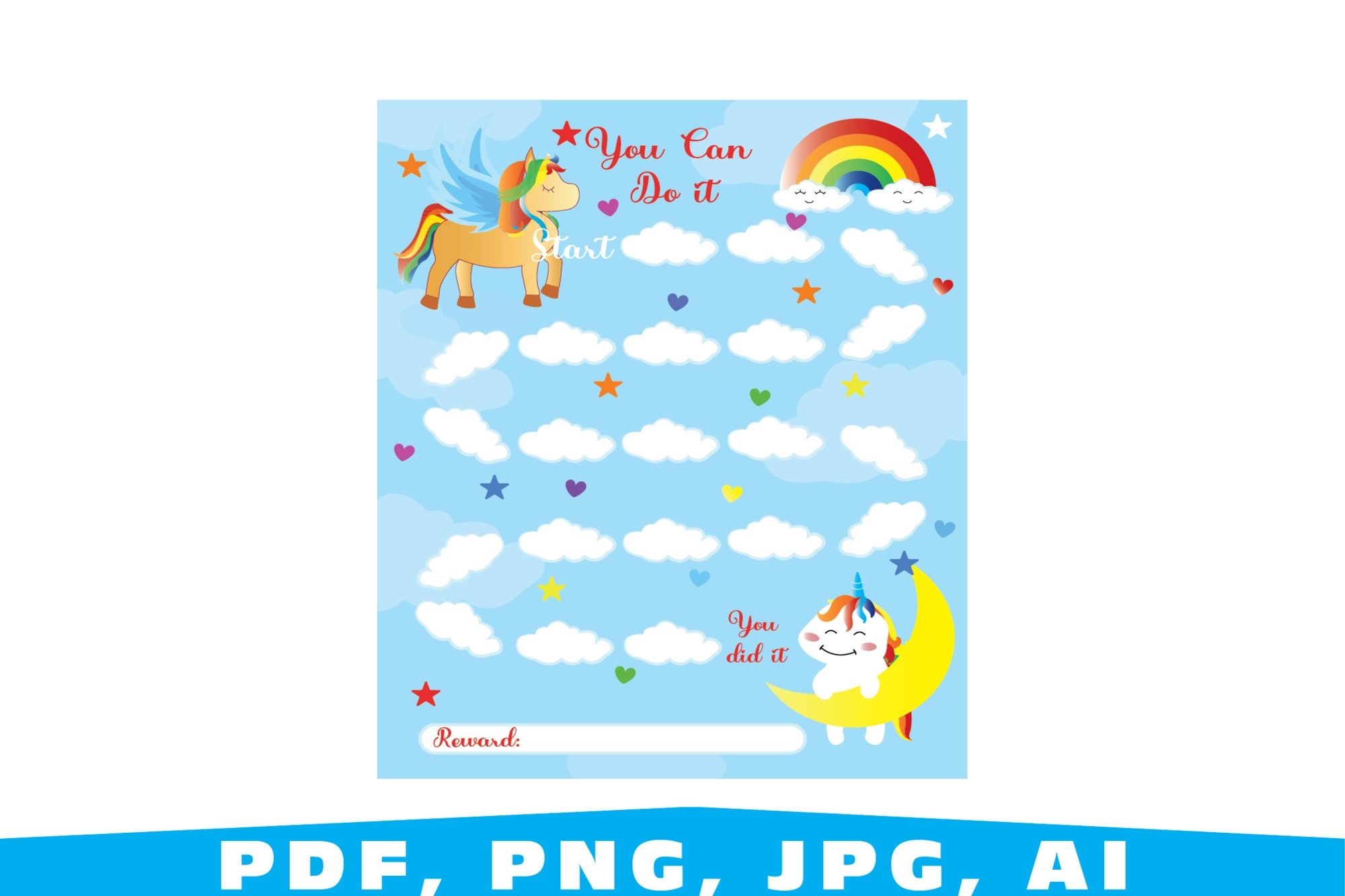 Free Printable Unicorn Chart