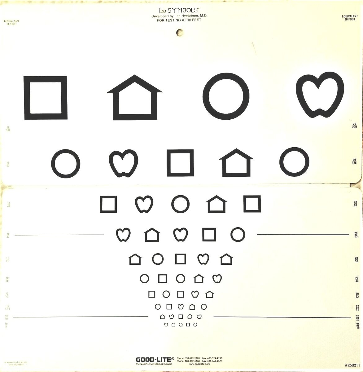 VISUAL ACUITY CHARTS NEAR DISTANCE CHILD EBay Worksheets Library