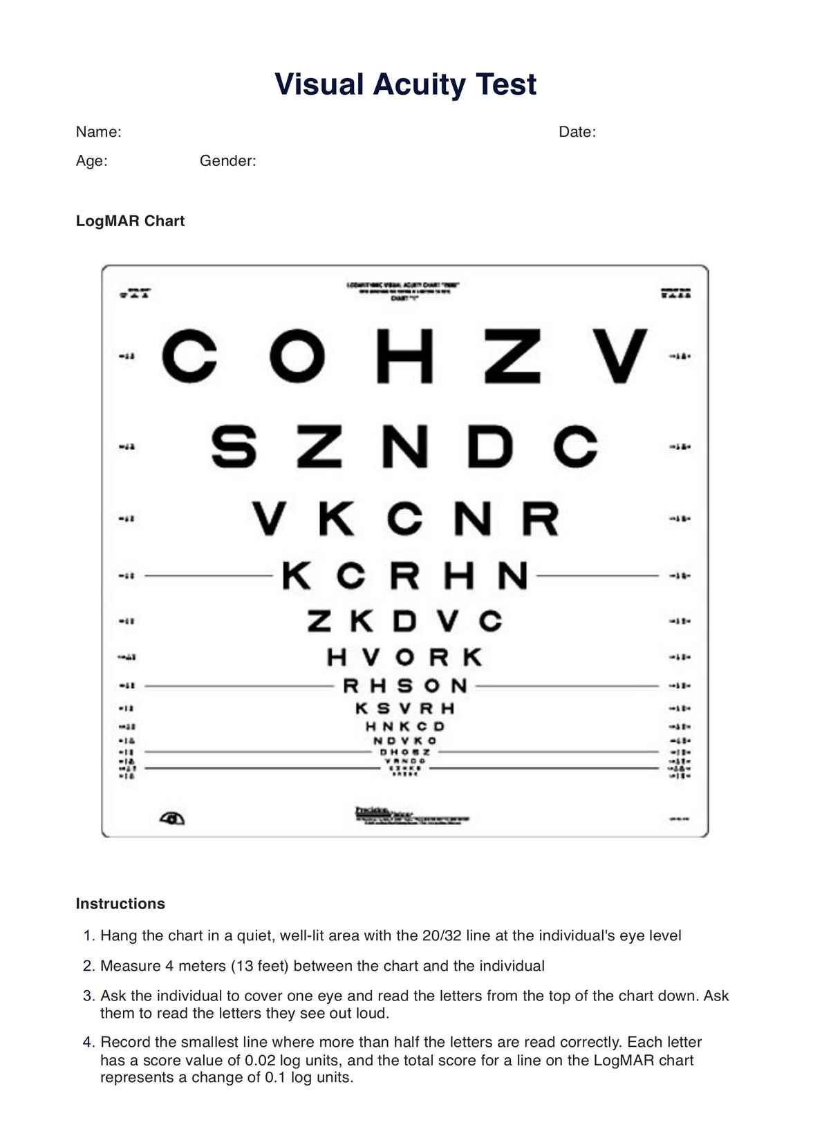 Visual Acuity Test