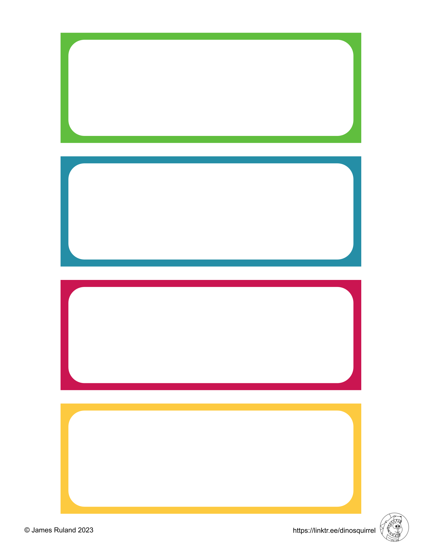 Free Pocket Chart Printables