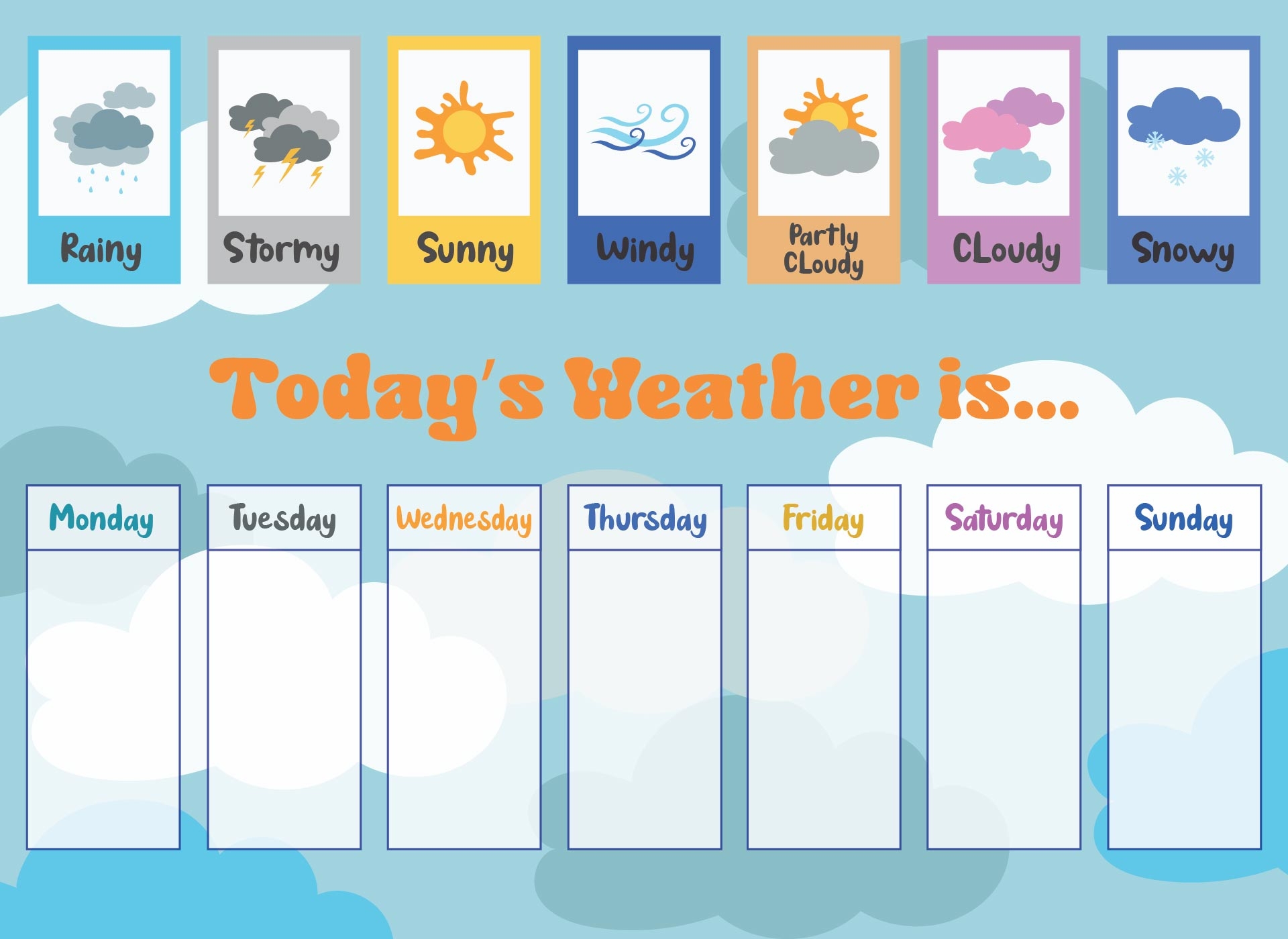 Weather Chart For Kindergarten 10 Free PDF Printables Printablee