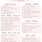 Weekly Cleaning Checklist with Free Downloadable 