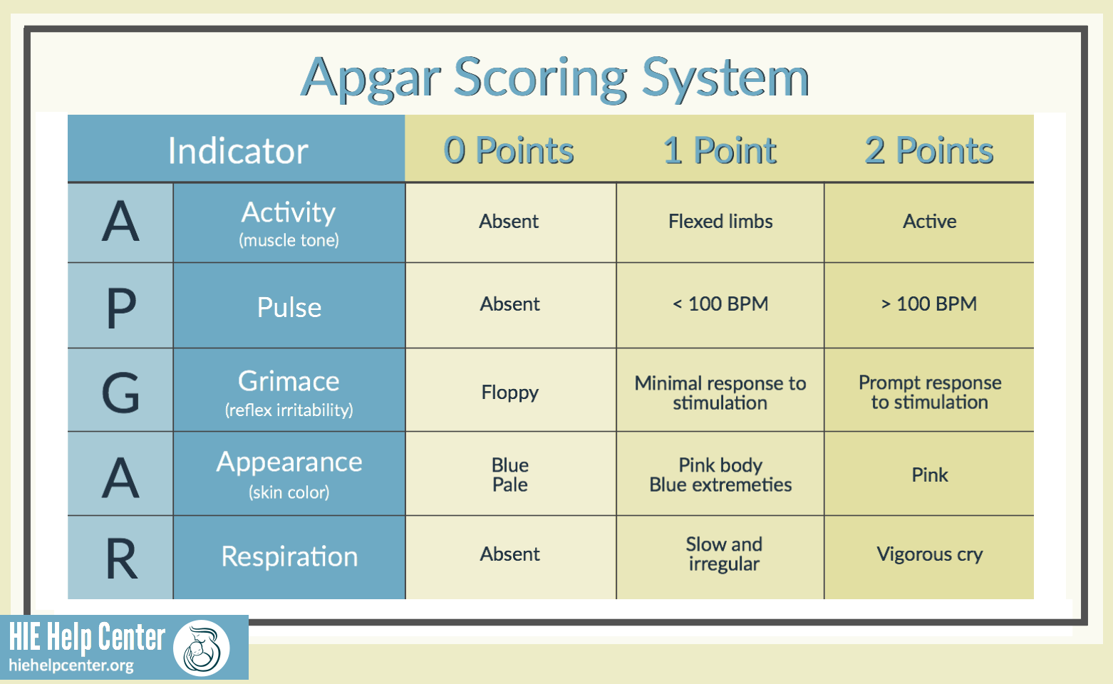 What Is The Apgar Score The HIE Help Center