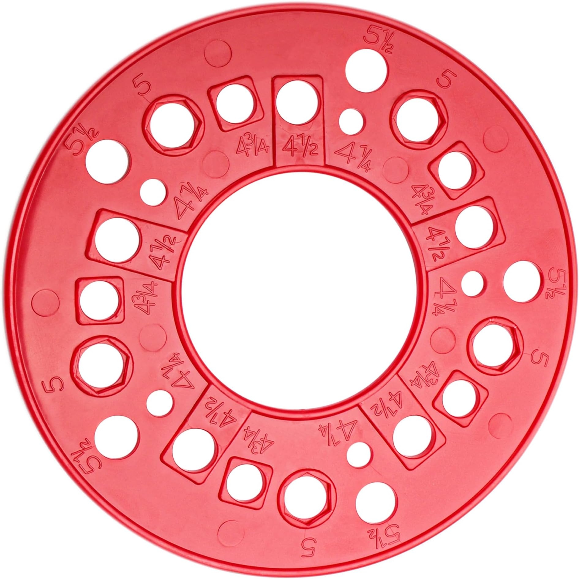 Wheel Studs Printable 5 Lug Bolt Pattern Chart Circle Template