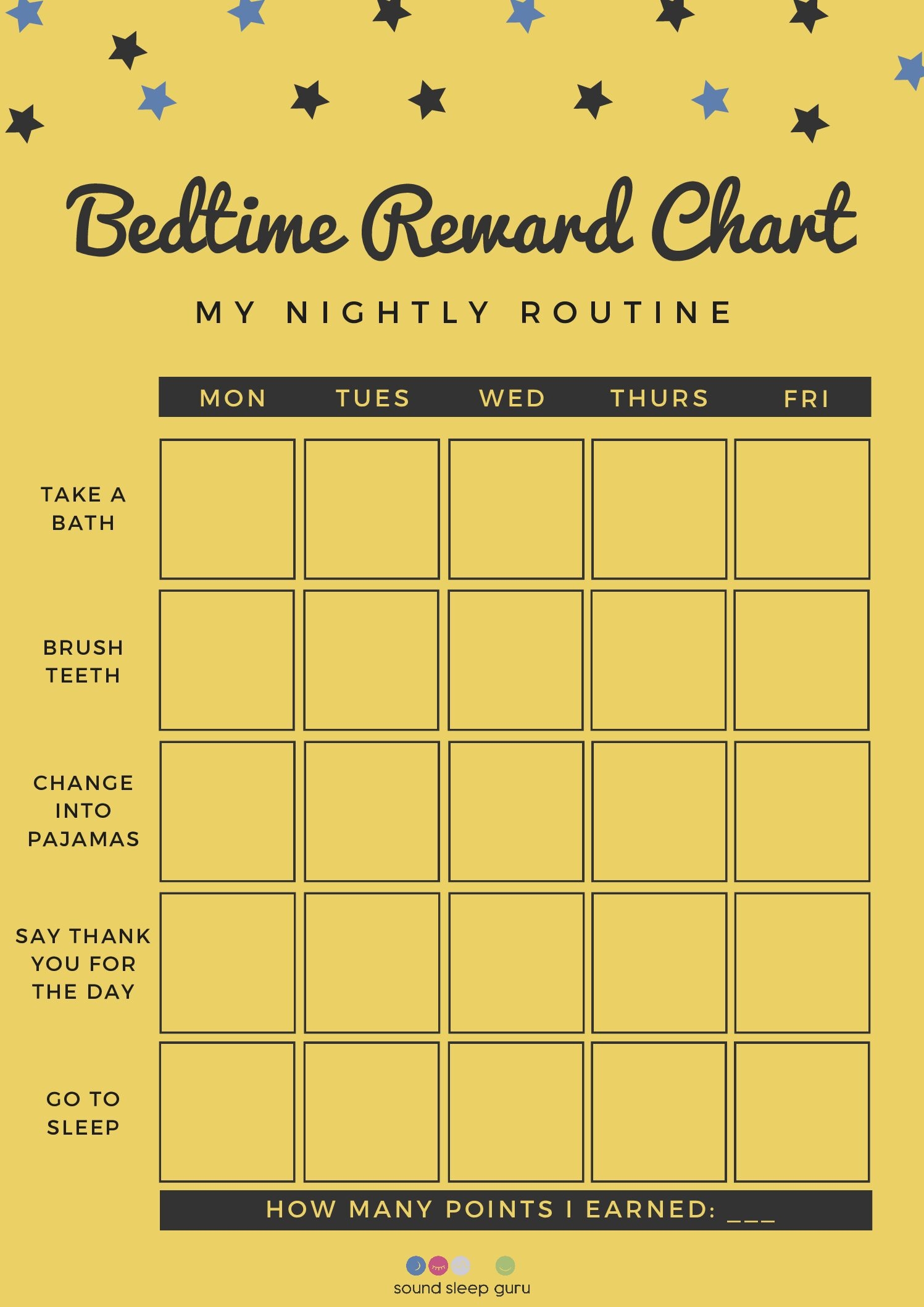 Yellow Stars Bedtime Reward Chart Yellow Stars Bedtime Reward Chart Sound Sleep Guru Yellow Stars Bedtime Reward Chart Yellow Stars Bedtime Reward Chart Sound Sleep Guru
